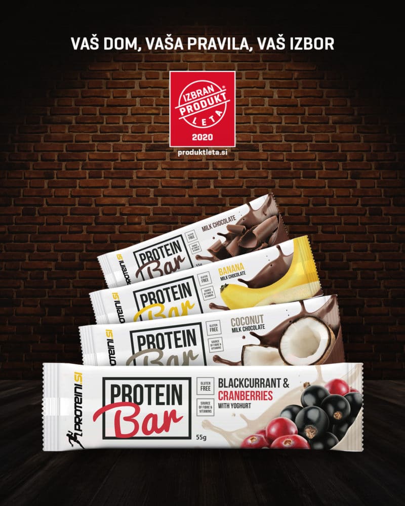 Proteini.si Protein Bar IZBRAN PRODUKT LETA